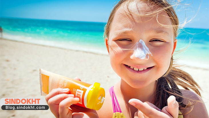 استفاده از کرم ضد آفتاب برای کودکان