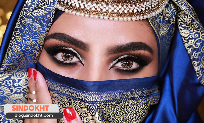 آرایش چشم عربی و استفاده از سایه های پررنگ